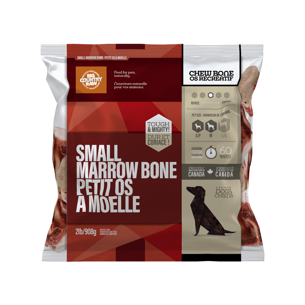 Big Country Raw Small Marrow Bone recreational raw chew 2 lb