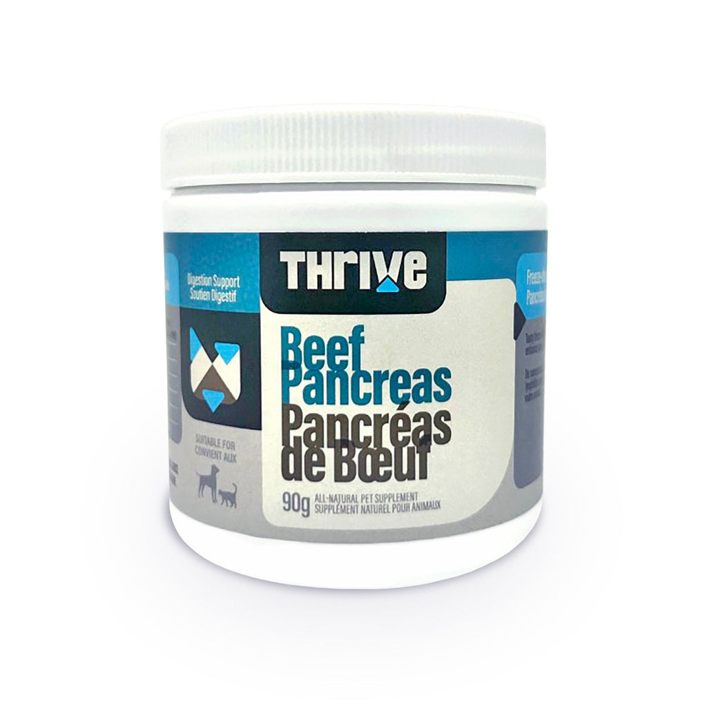 Thrive Beef Pancreas freeze-dried digestive enzyme supplement 90 g container