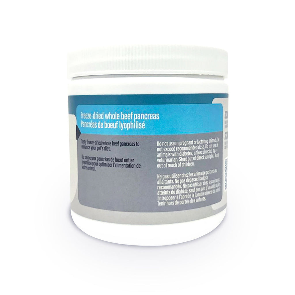 Thrive Beef Pancreas freeze-dried digestive enzyme supplement 90 g container