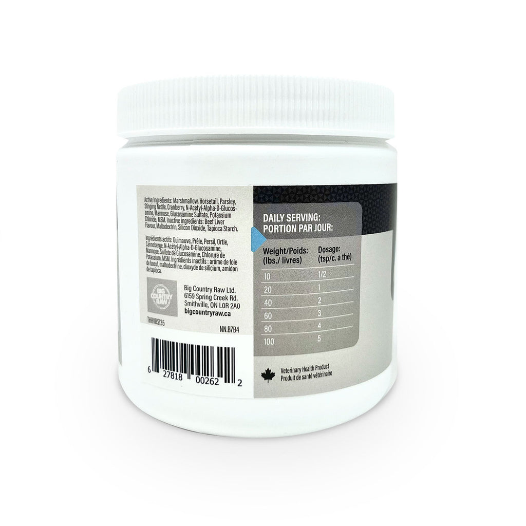 Thrive Bladder Support Fusion powder supplement for dogs 135 g