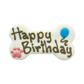 Bosco and Roxy's decorated happy birthday 6 inch bone dog cookie large 10 per box