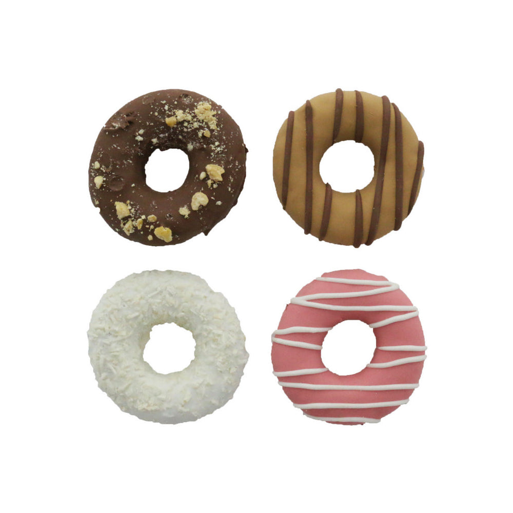 Bosco & Roxy's Decorated Vanilla Tiny Donut dog cookies box of 72 small