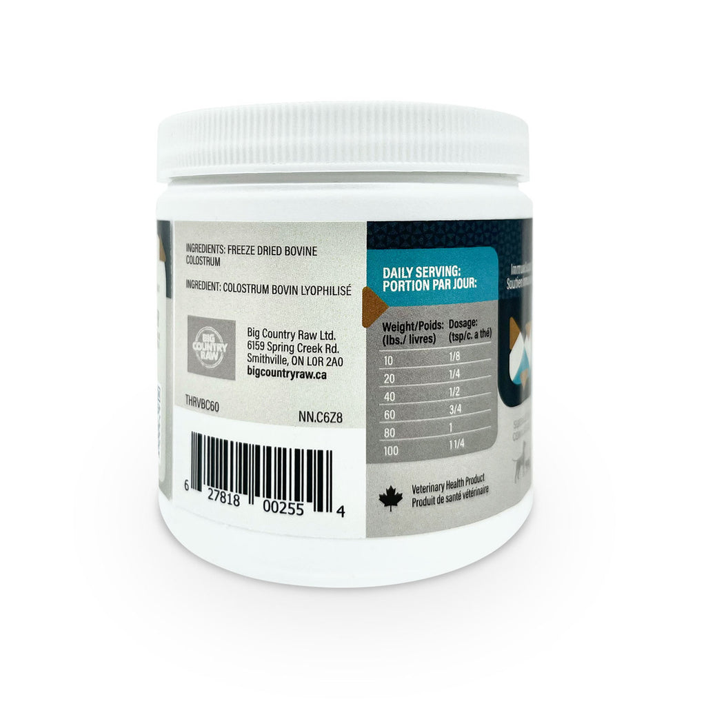 Thrive Bovine Colostrum freeze-dried powder supplement 60 g container