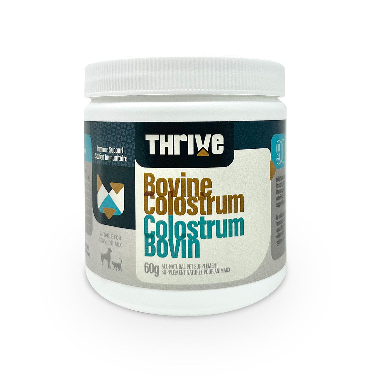 Thrive Bovine Colostrum freeze-dried powder supplement 60 g container