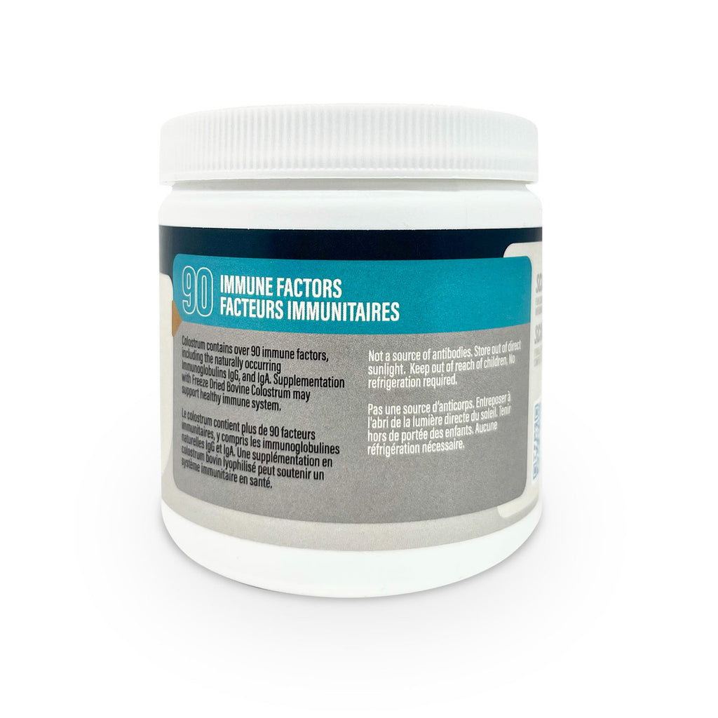 Thrive Bovine Colostrum freeze-dried powder supplement 60 g container