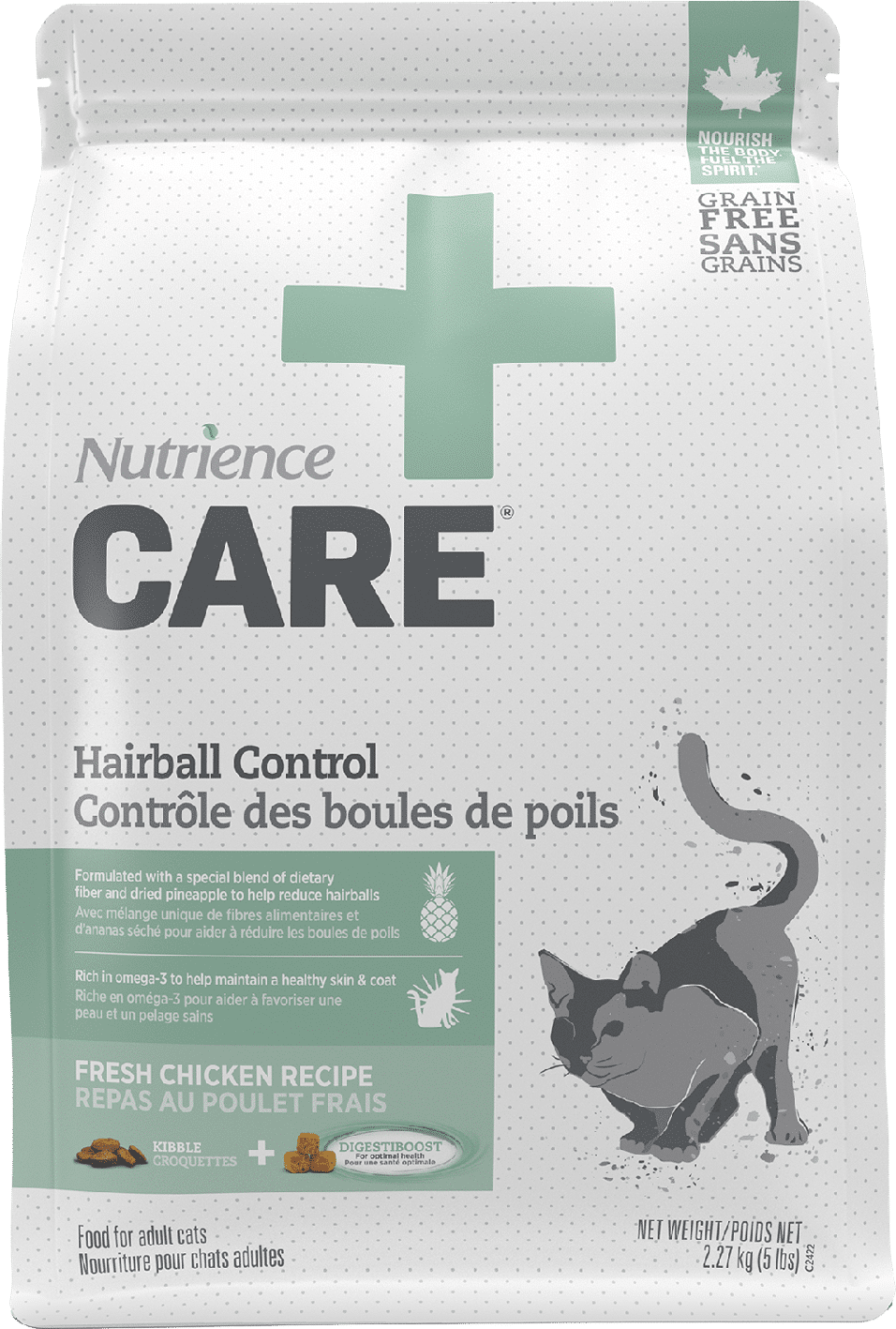 Nutrience Care Hairball Control dry cat food bag 5 kg