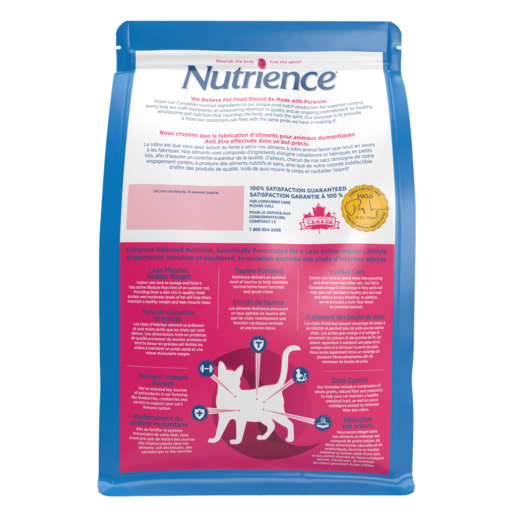 Nutrience Original Healthy Adult Indoor Cat Food 5 kg bag