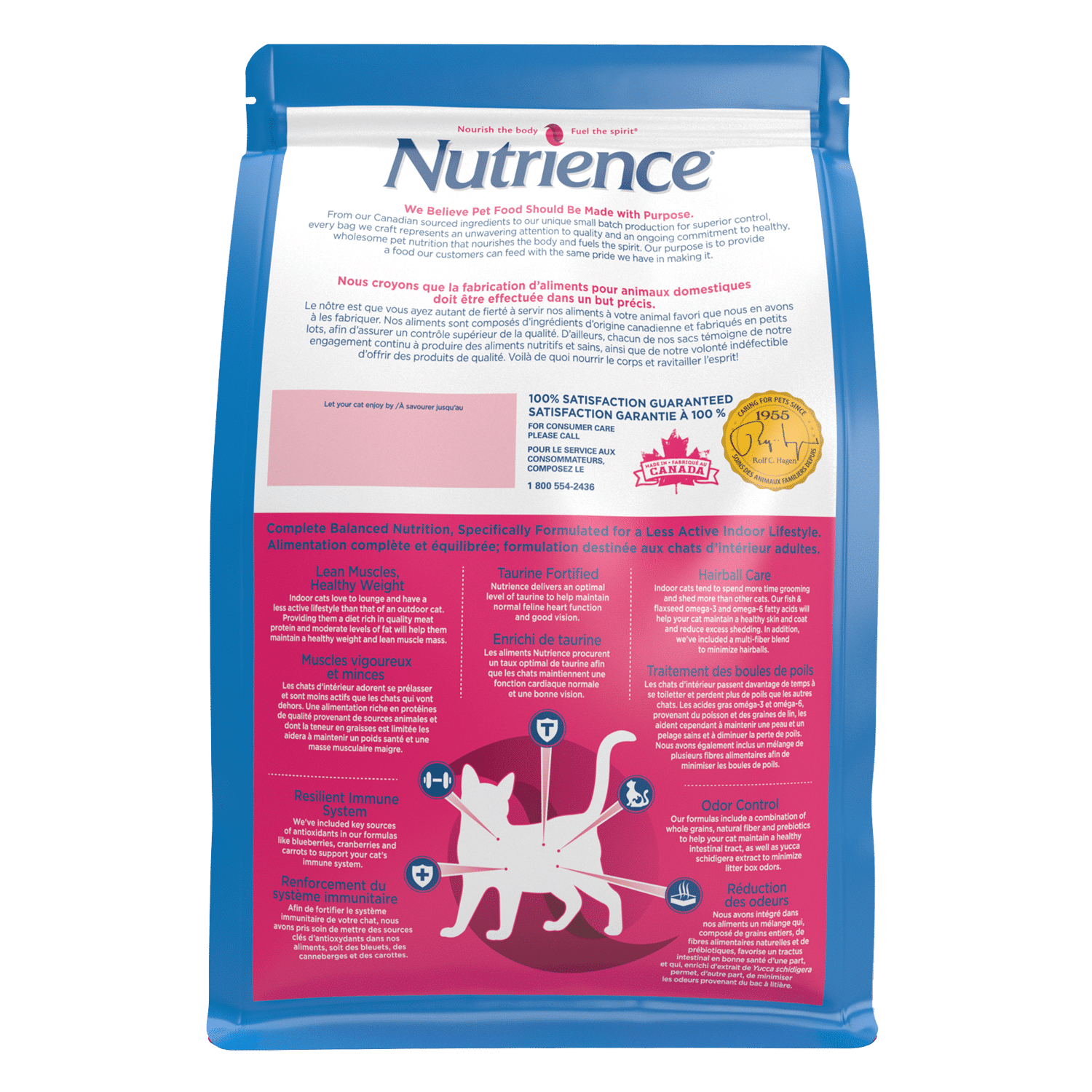 Nutrience Original Healthy Adult Indoor Cat Food 5 kg bag
