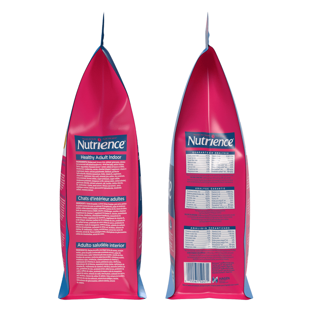 Nutrience Original Healthy Adult Indoor Cat Food 5 kg bag