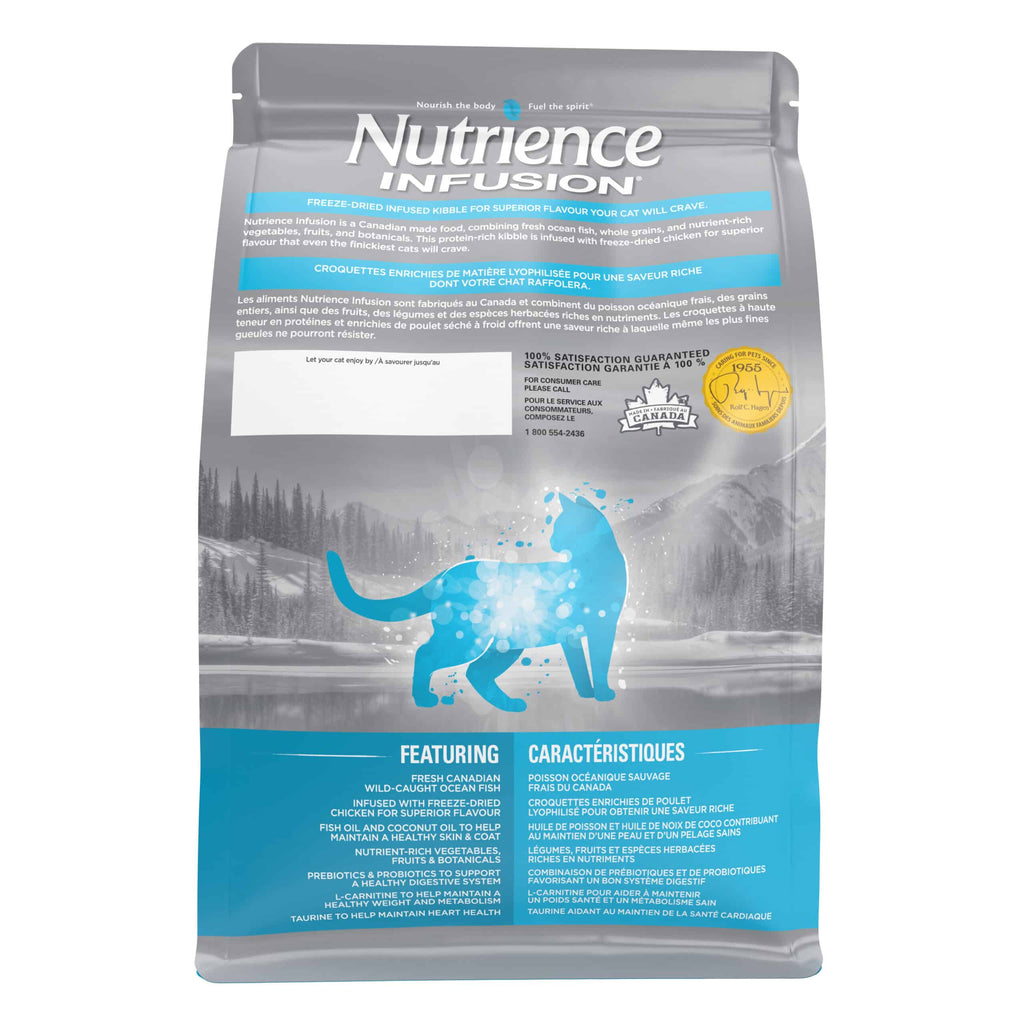Nutrience Infusion Healthy Adult Indoor Ocean Fish Cat Food 5 kg bag