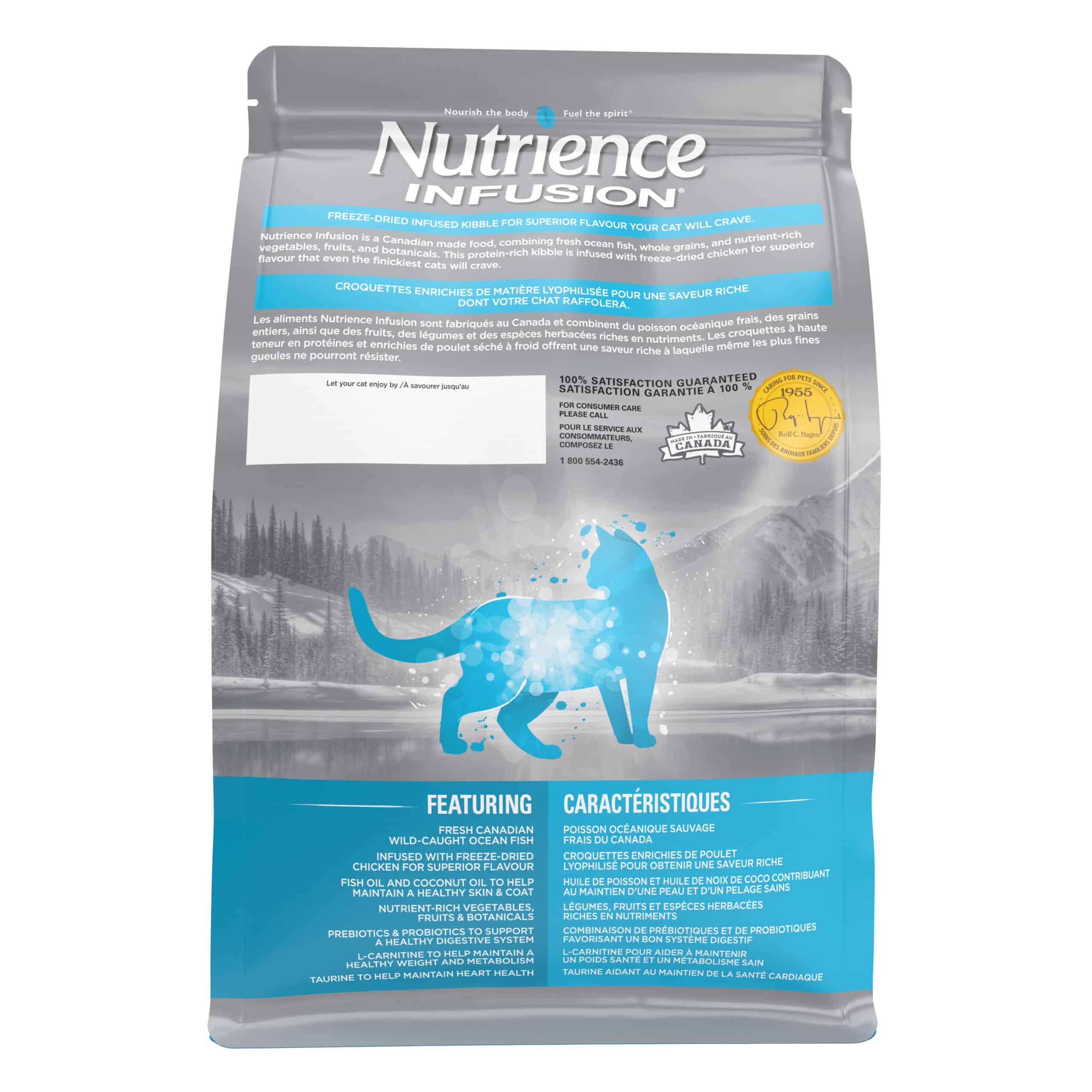 Nutrience Infusion Healthy Adult Indoor Ocean Fish Cat Food 5 kg bag