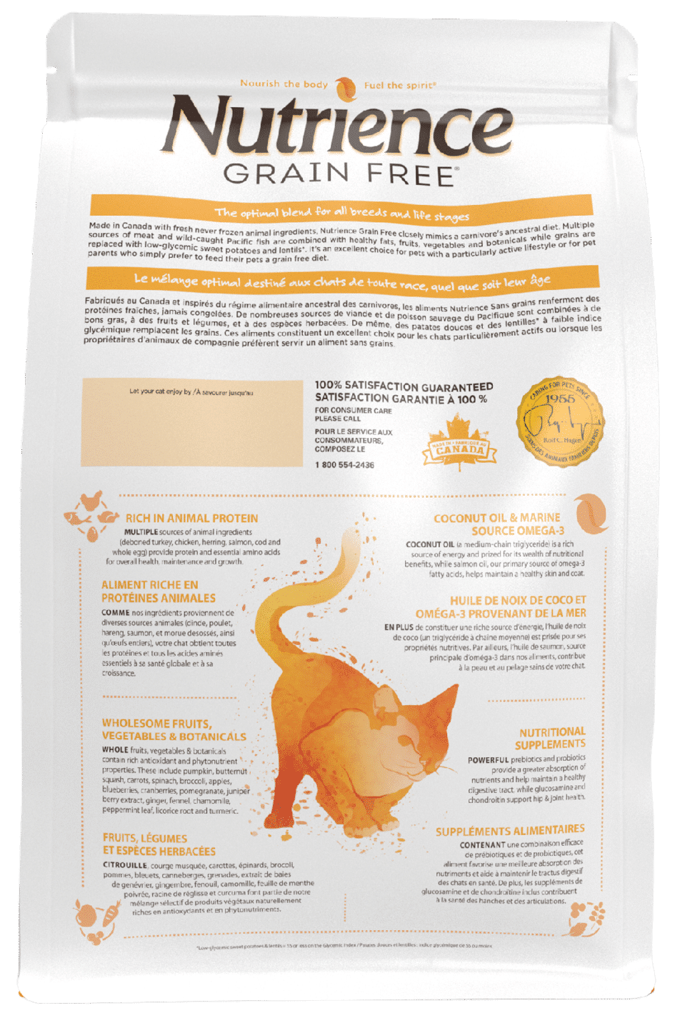 Nutrience Grain-Free Turkey Chicken and Herring Cat Food 5 kg bag
