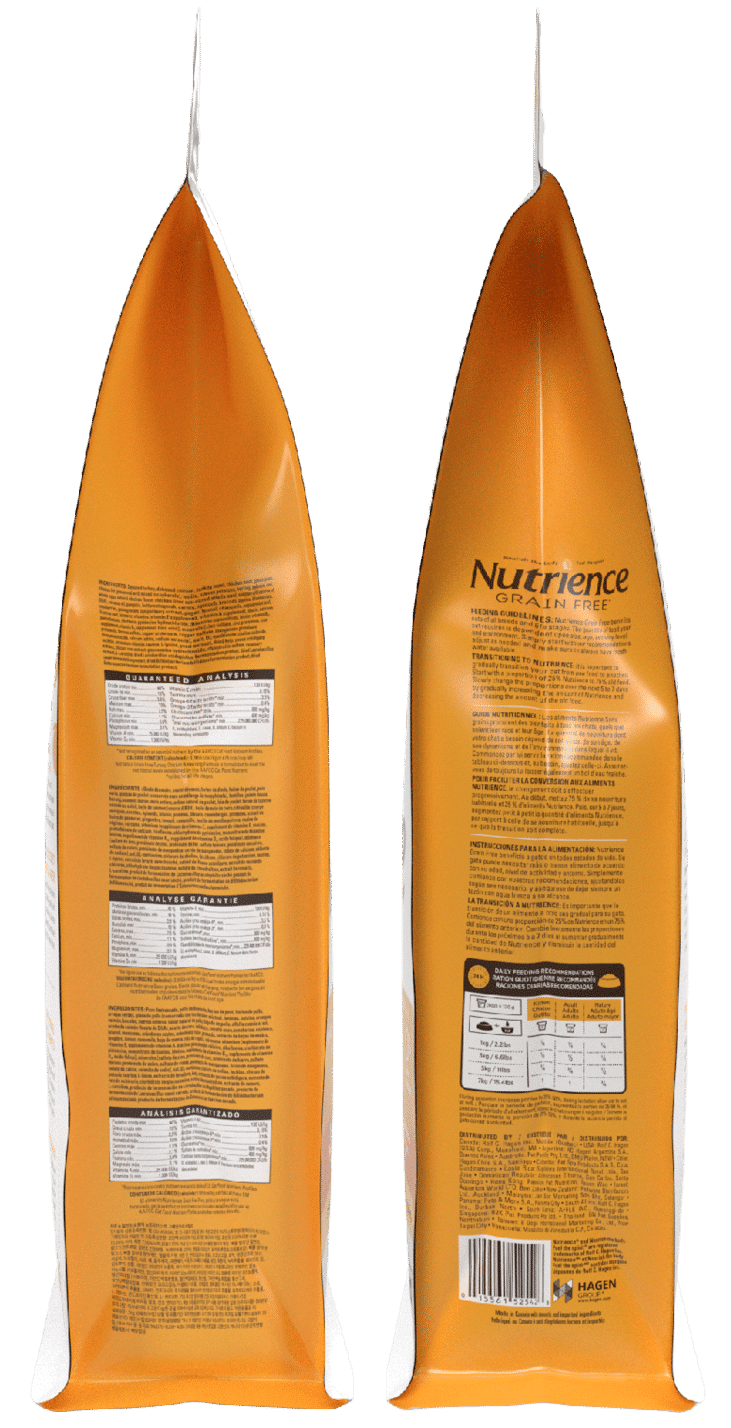 Nutrience Grain-Free Turkey Chicken and Herring Cat Food 5 kg bag