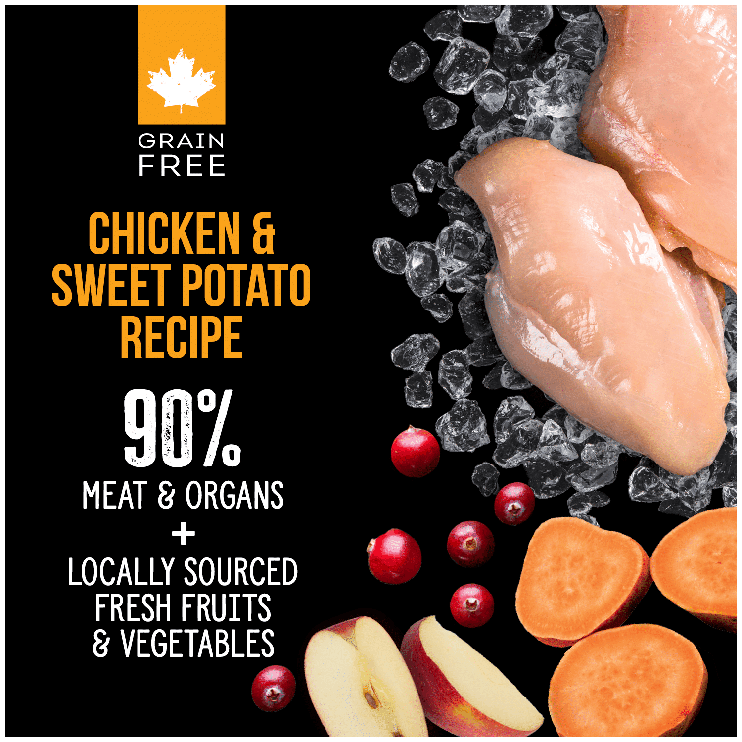 Nutrience SubZero Freeze-Dried Raw Chicken & Sweet Potato Cat Food 227g bag
