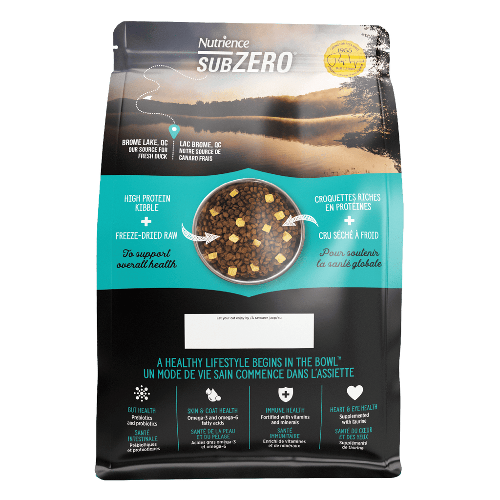 Nutrience SubZero Limited Ingredient Duck & Pear Dry Cat Food 4.5kg bag