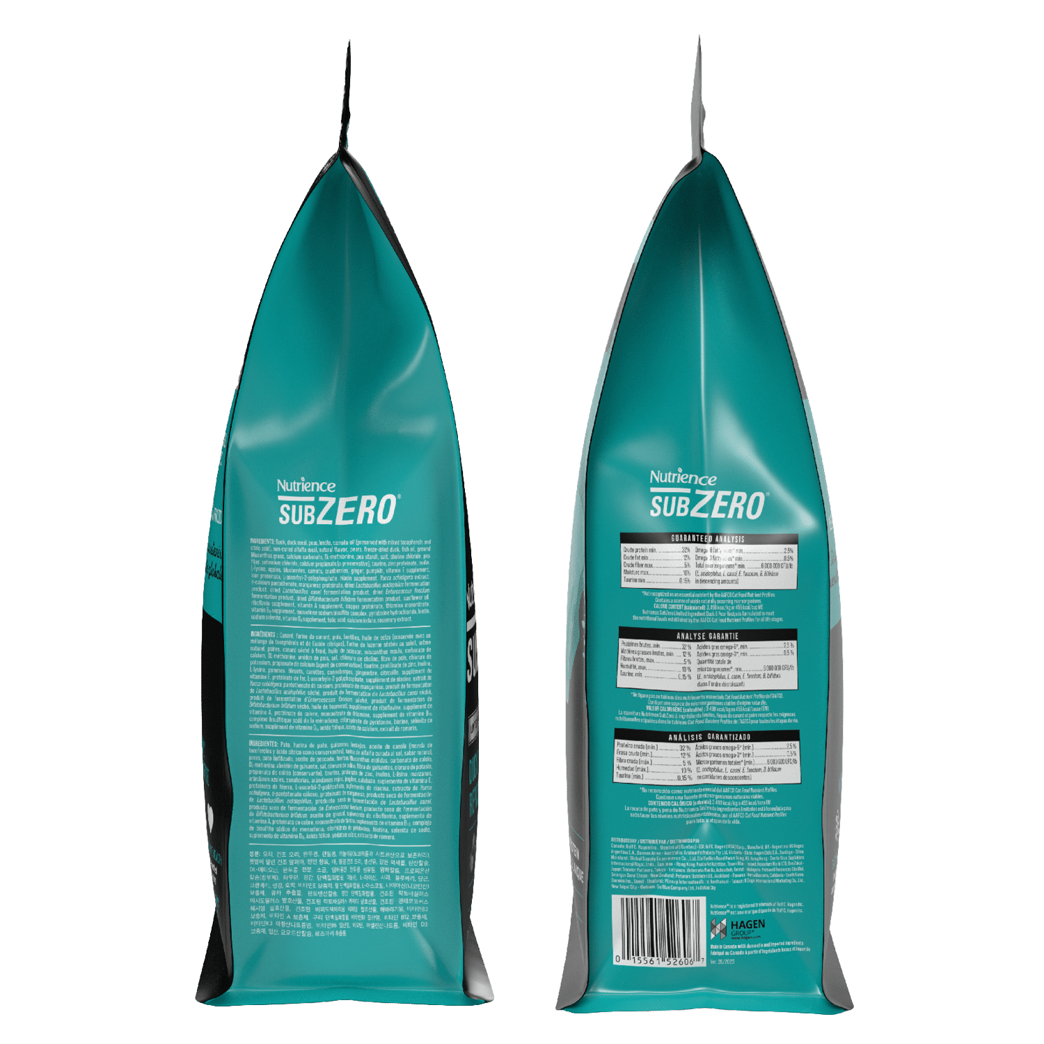Nutrience SubZero Limited Ingredient Duck & Pear Dry Cat Food 4.5kg bag