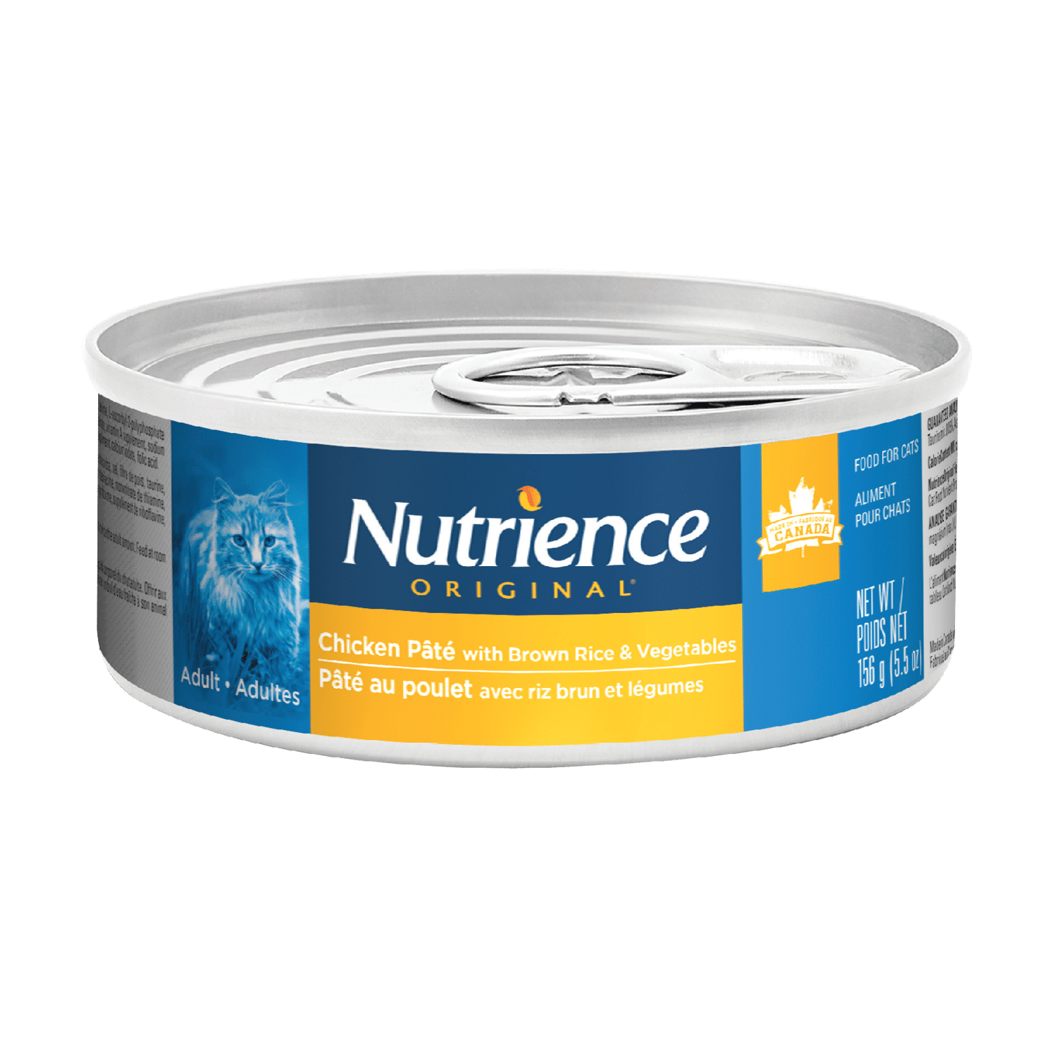 Nutrience Original Adult Chicken Pâté with Brown Rice & Vegetables 156g can