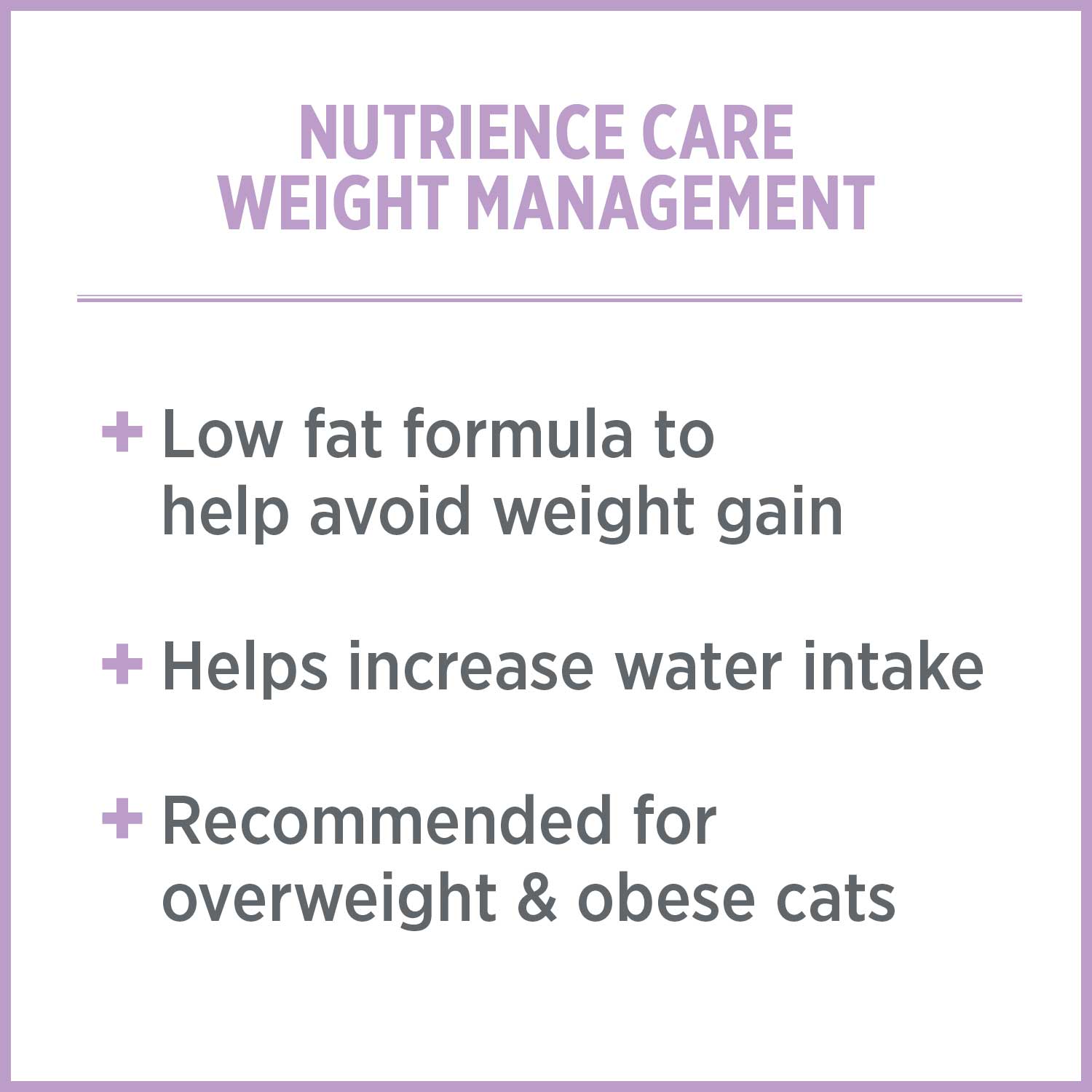 Nutrience Care Weight Control wet cat food pâté 156g can