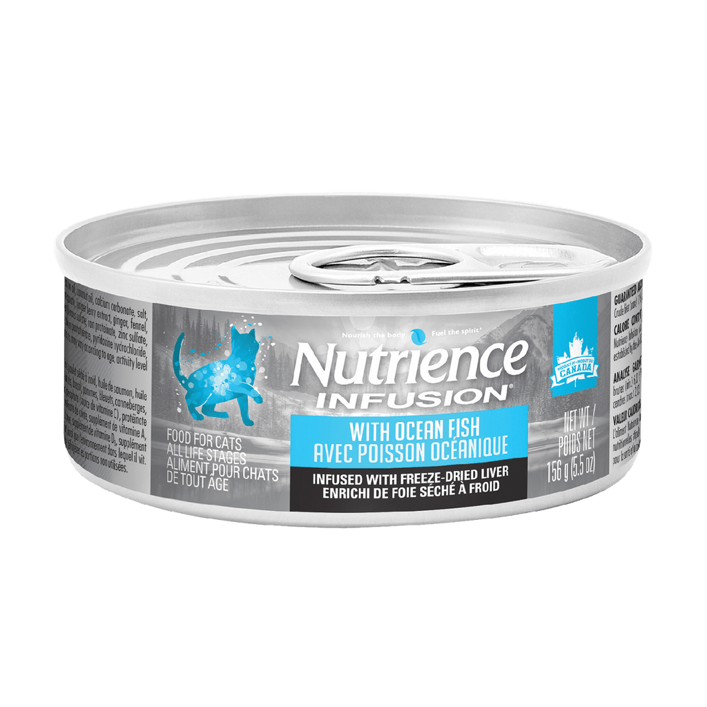 Nutrience Infusion Ocean Fish pâté wet cat food 156g can