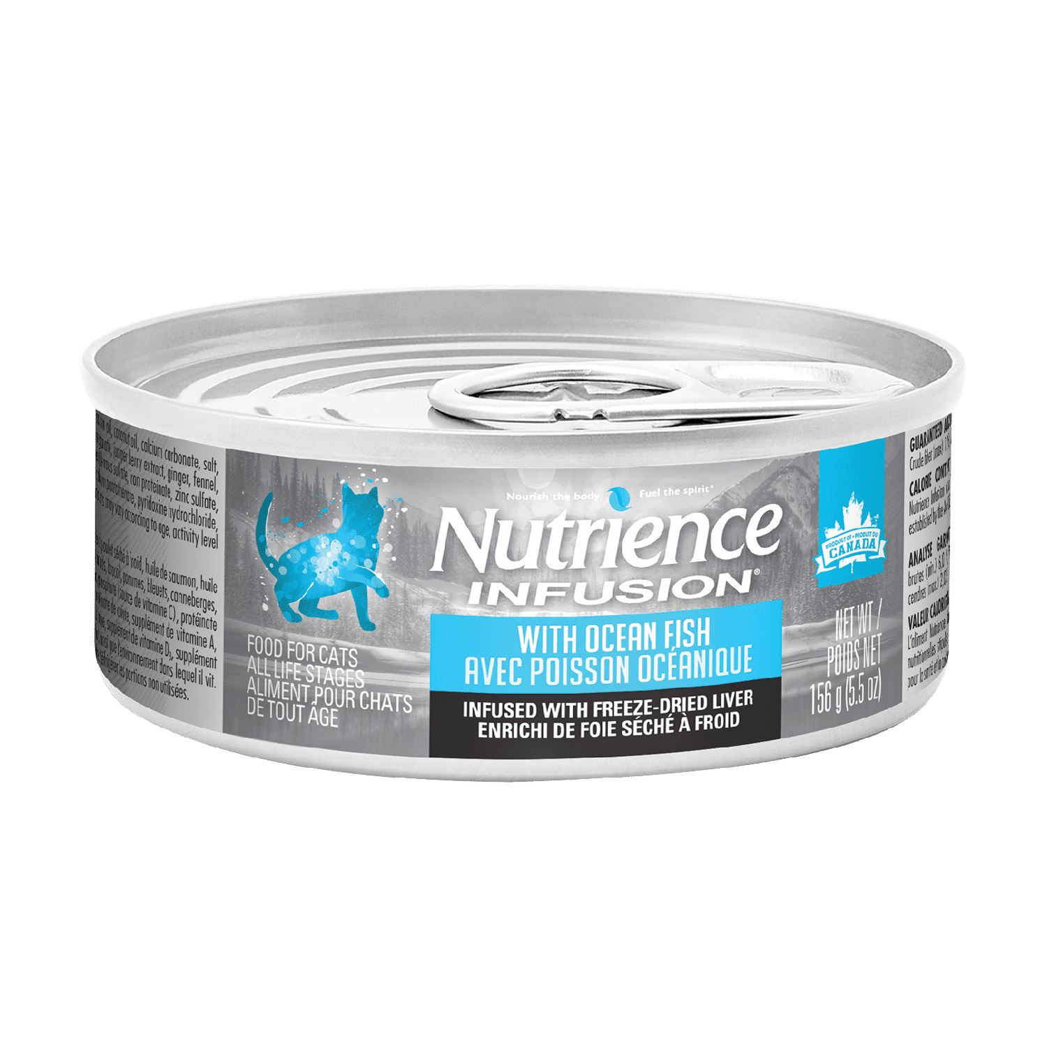 Nutrience Infusion Ocean Fish pâté wet cat food 156g can