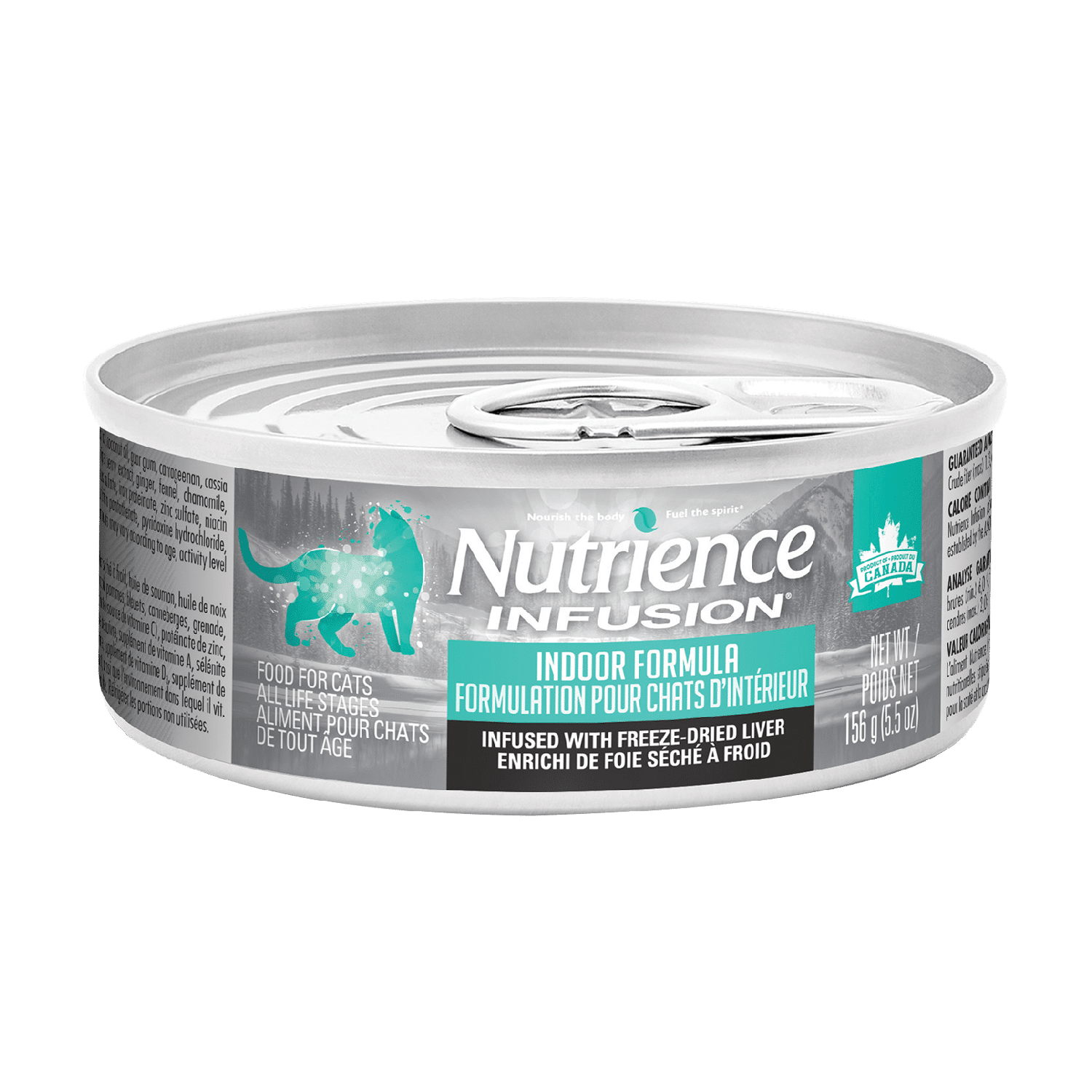 Nutrience Infusion Indoor Formula pâté wet cat food 156g can