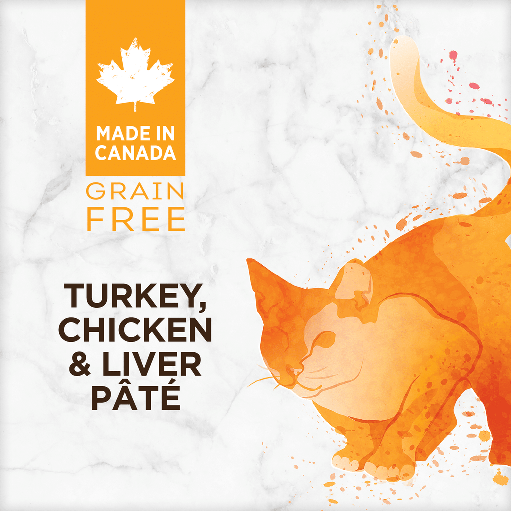 Nutrience Grain-Free Turkey Chicken and Liver pâté wet cat food 156g can