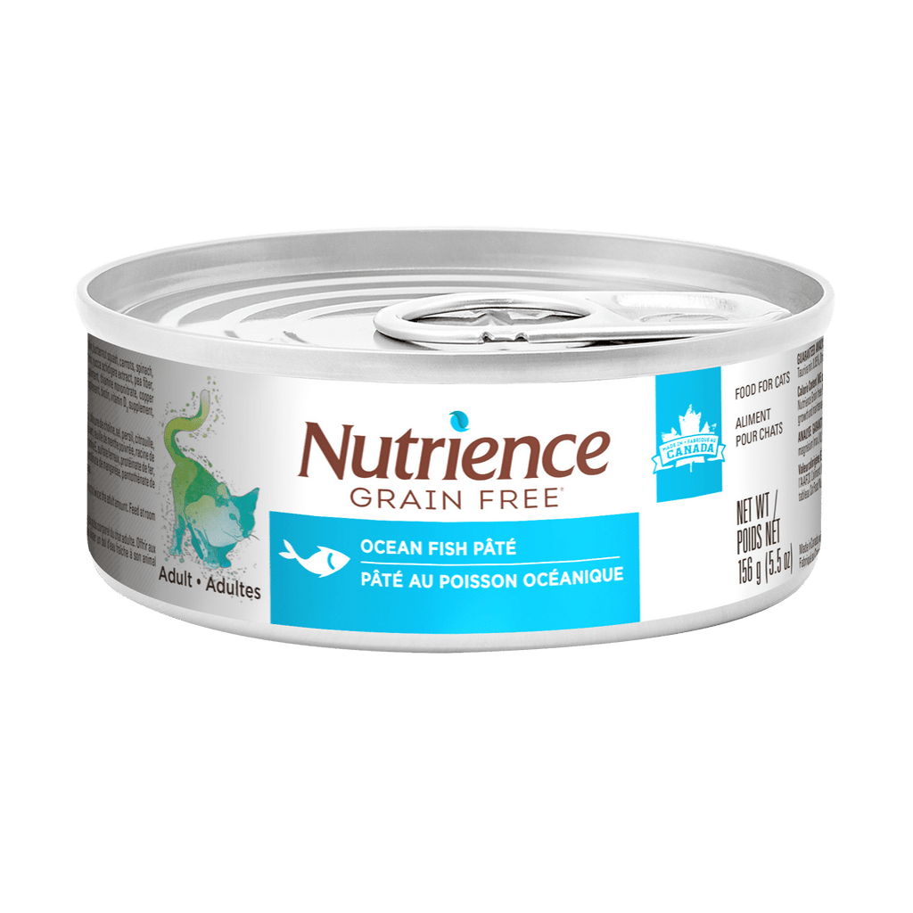 Nutrience Grain-Free Ocean Fish pâté wet cat food 156g can