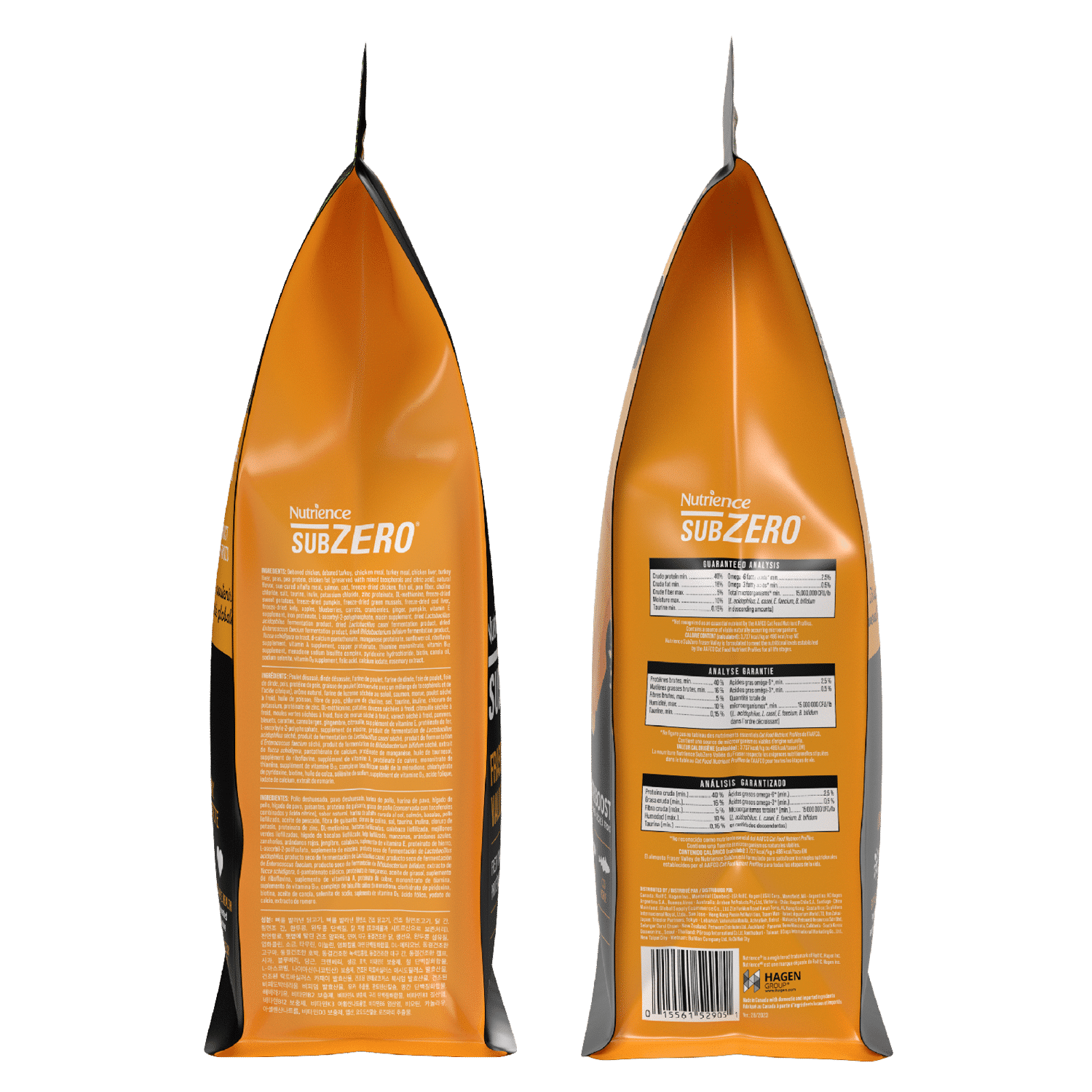 Nutrience SubZero Fraser Valley dry cat food 4.5 kg bag