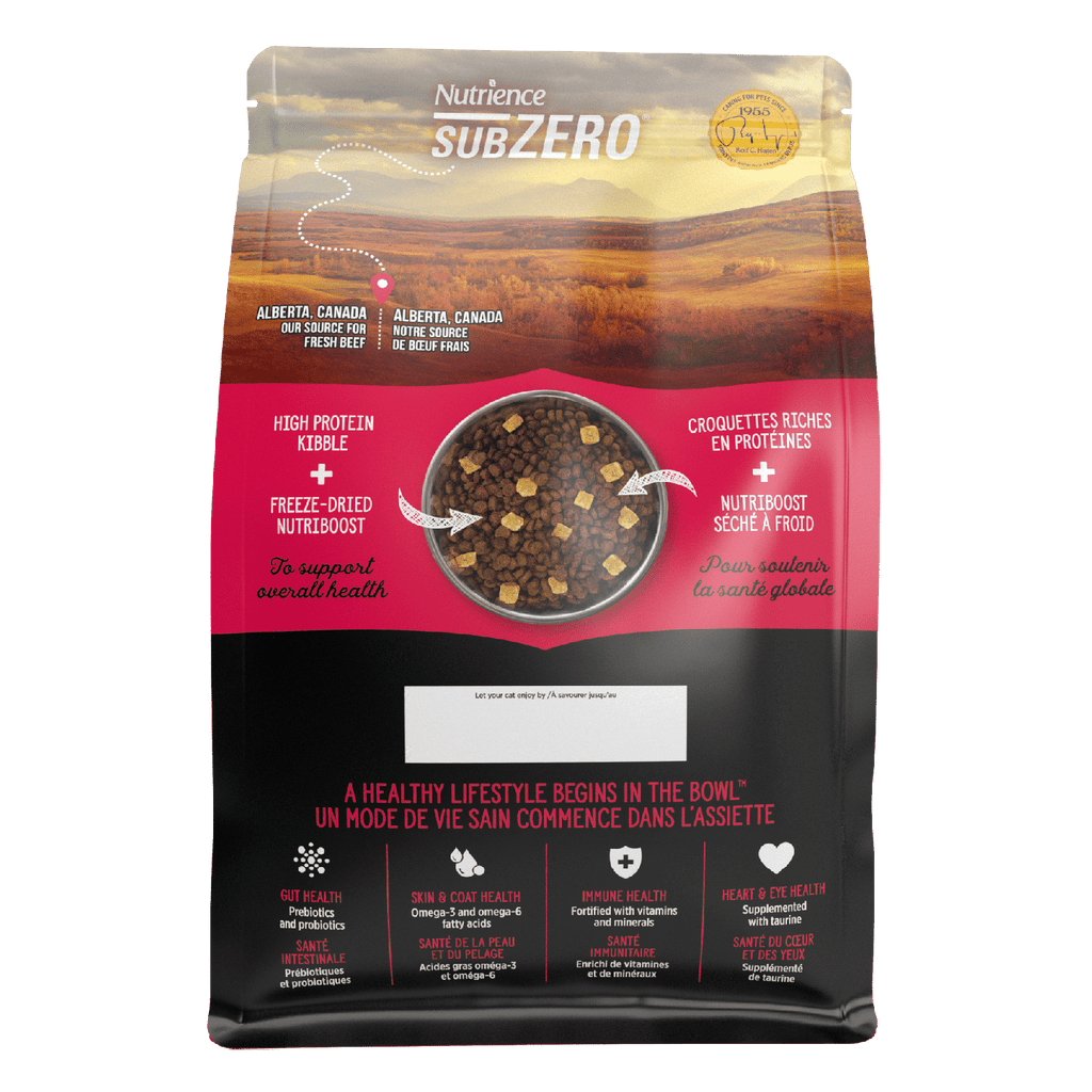 Nutrience SubZero Prairie Red dry cat food 4.5 kg bag