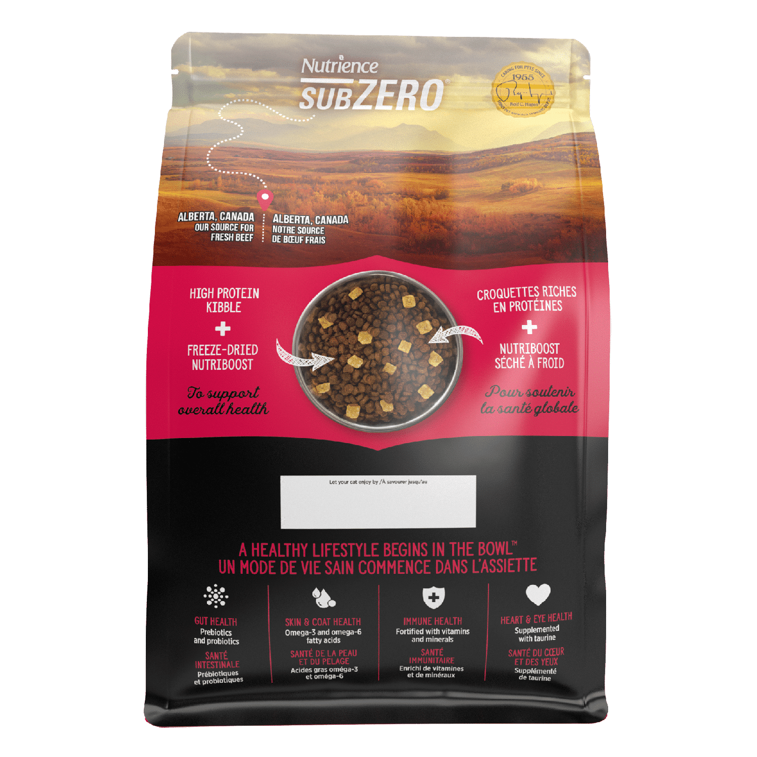 Nutrience SubZero Prairie Red dry cat food 4.5 kg bag