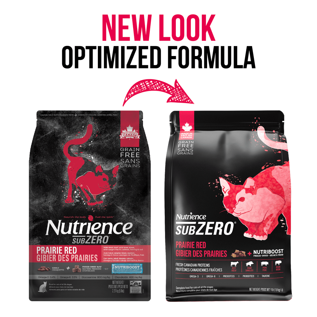 Nutrience SubZero Prairie Red dry cat food 4.5 kg bag