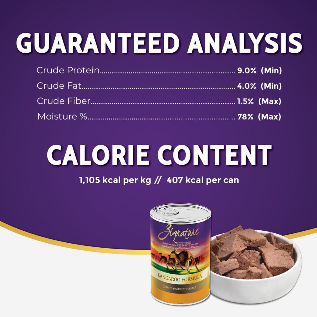 Zignature Limited Ingredient Kangaroo Pâté wet dog food 13 oz can