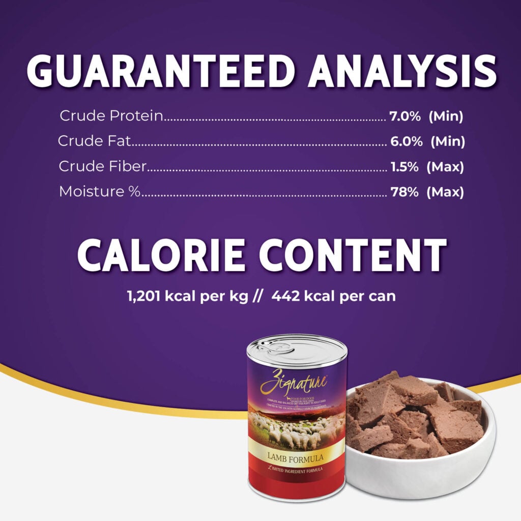Zignature Limited Ingredient Lamb Pâté wet dog food 13 oz can