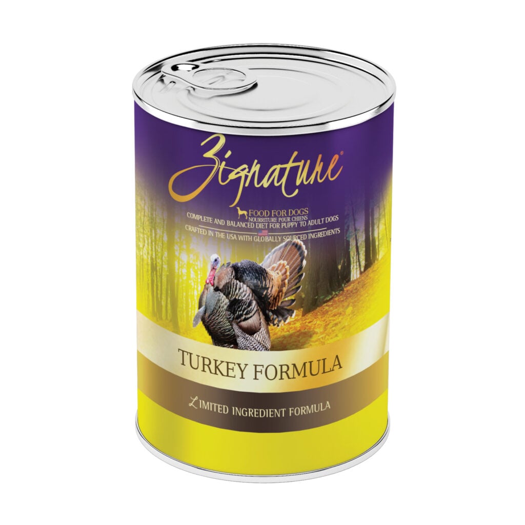 Zignature Limited Ingredient Turkey wet dog food pâté 13 oz can