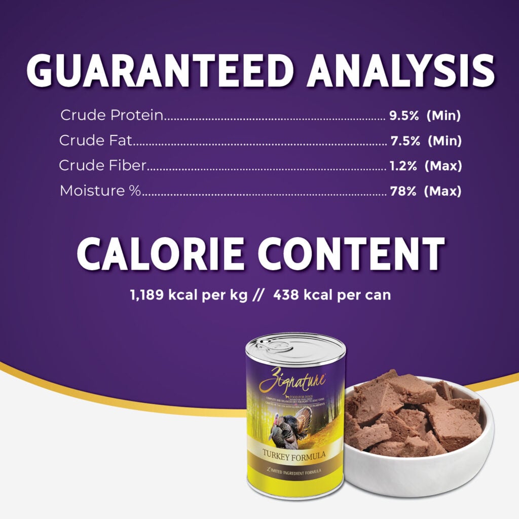 Zignature Limited Ingredient Turkey wet dog food pâté 13 oz can