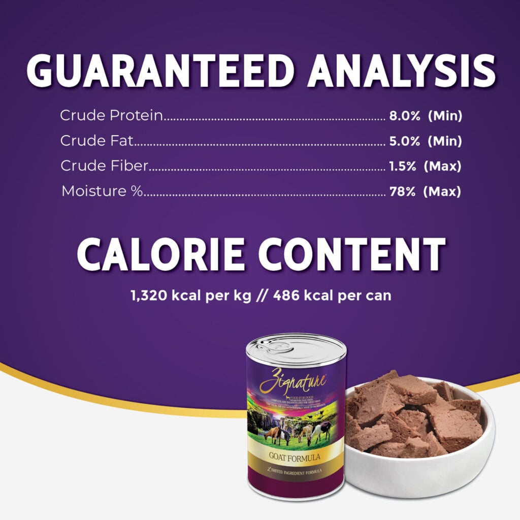 Zignature Limited Ingredient Goat Pâté wet dog food 13 oz can