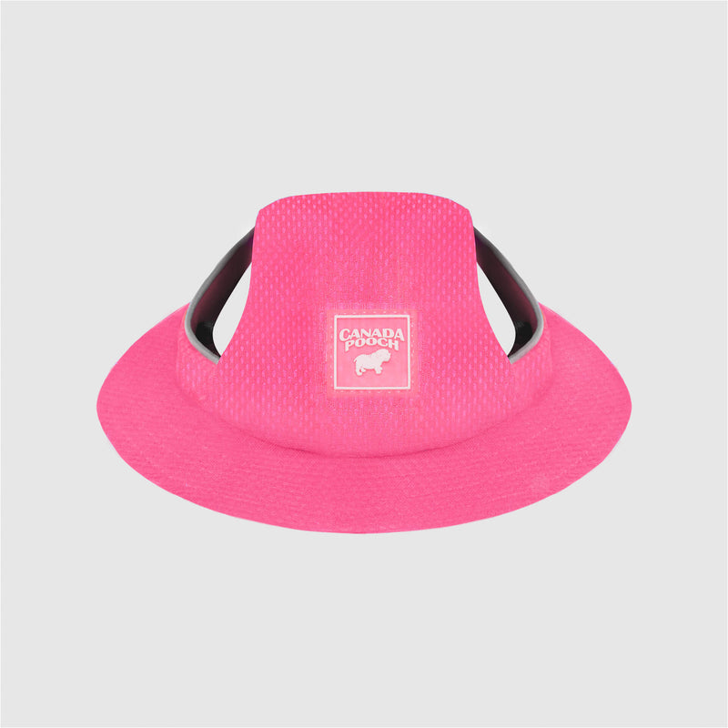 Canada Pooch Chill Seeker Cooling Hat neon pink large