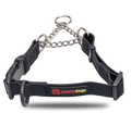 Smellydogz Martingale Collar black 3/4 in 14-16 in dog training collar