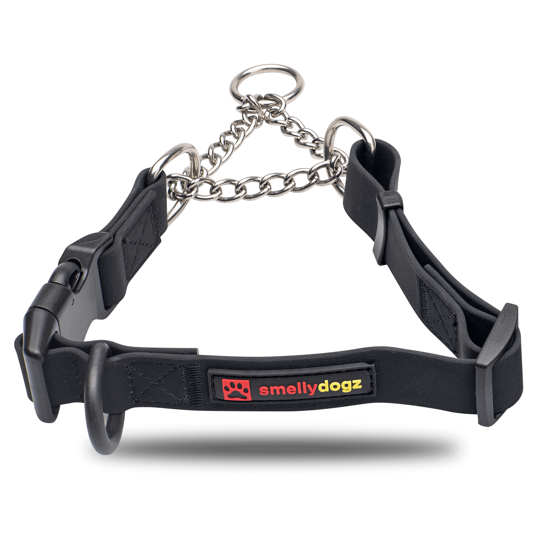Smellydogz Martingale Collar black 3/4 in 14-16 in dog training collar