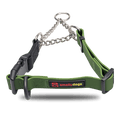 Smellydogz Martingale Collar olive green 0.75 in 14-16 in