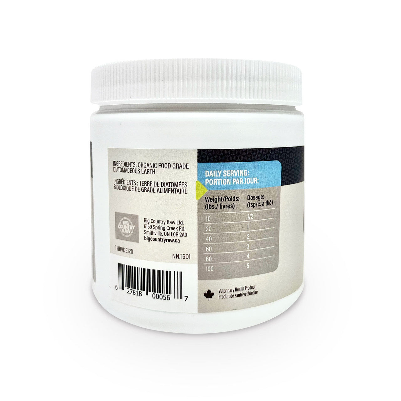 Thrive Food Grade Diatomaceous Earth organic powder supplement 120 g container