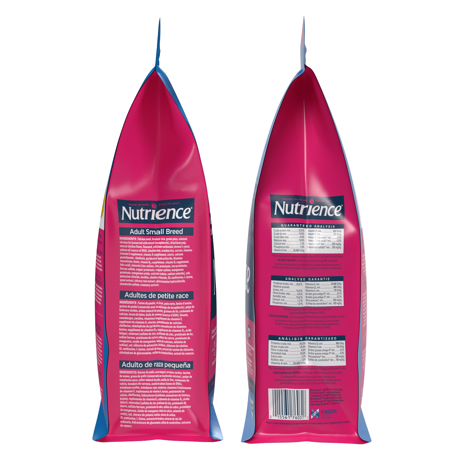 Nutrience Original Adult Small Breed dry dog food 2.5 kg bag