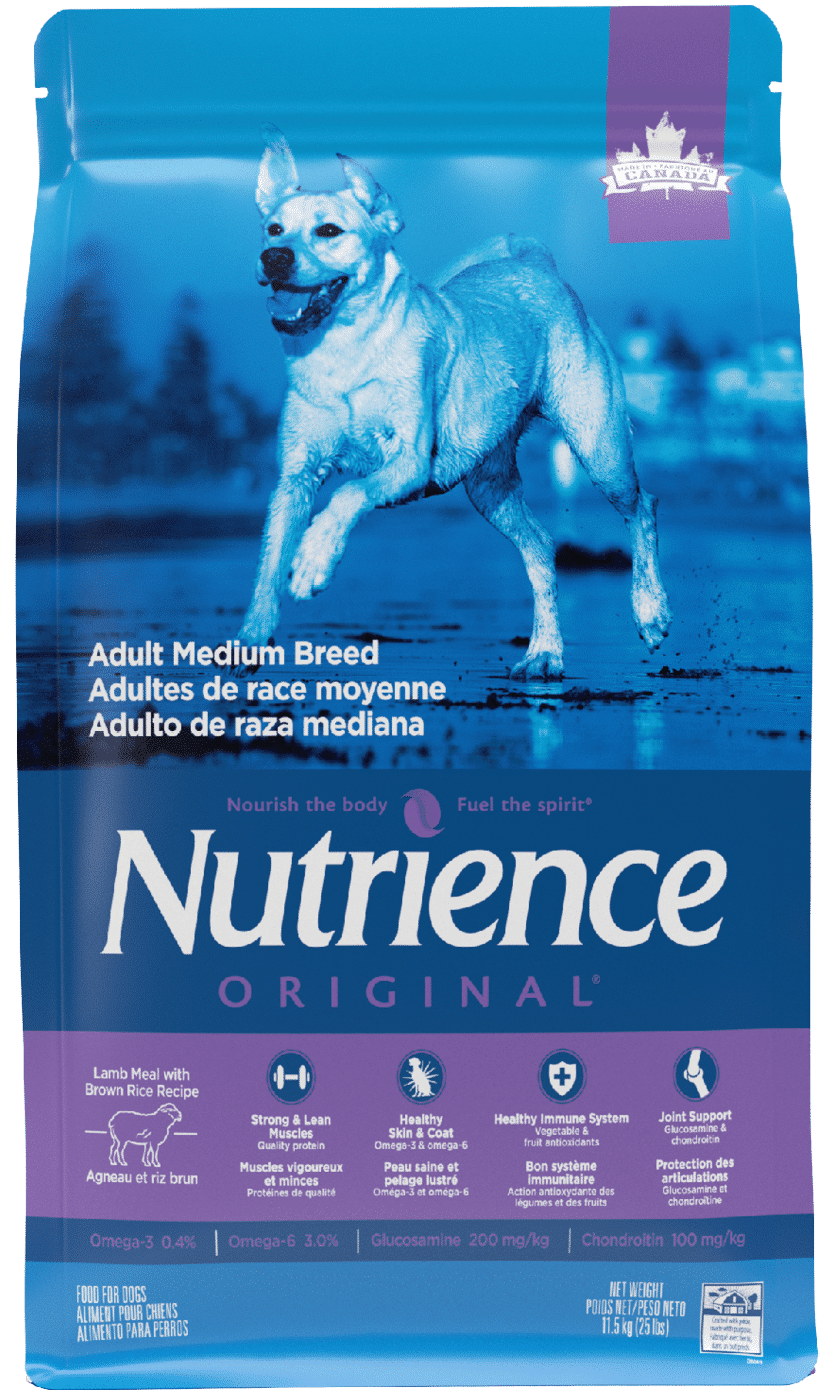 Nutrience Original Adult Medium Breed Lamb dry dog food 11.5 kg bag