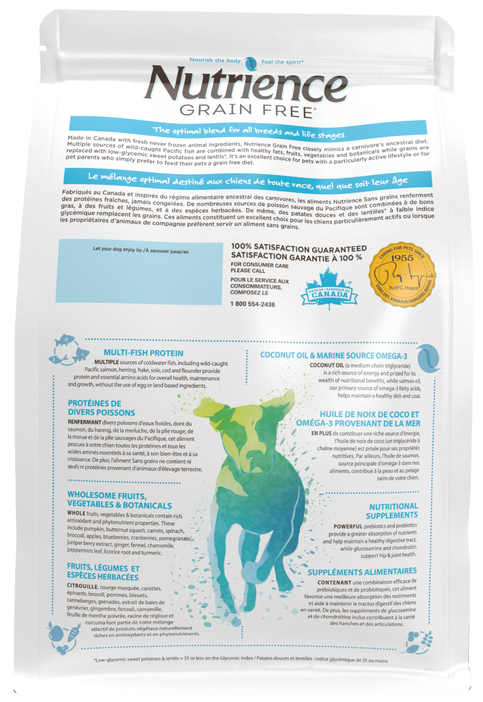 Nutrience Grain Free Ocean Fish dry dog food 10 kg bag