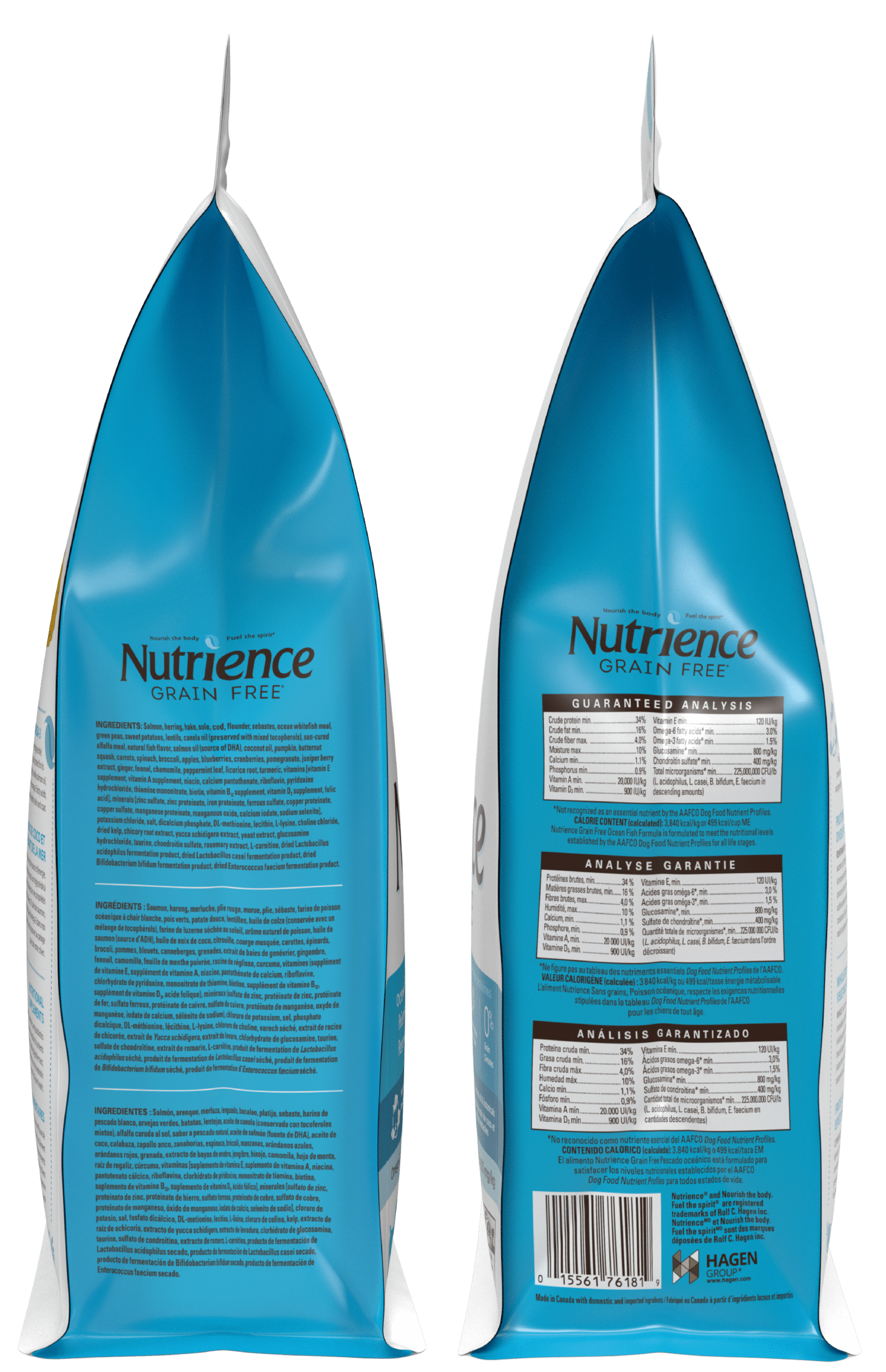 Nutrience Grain Free Ocean Fish dry dog food 2.5 kg bag