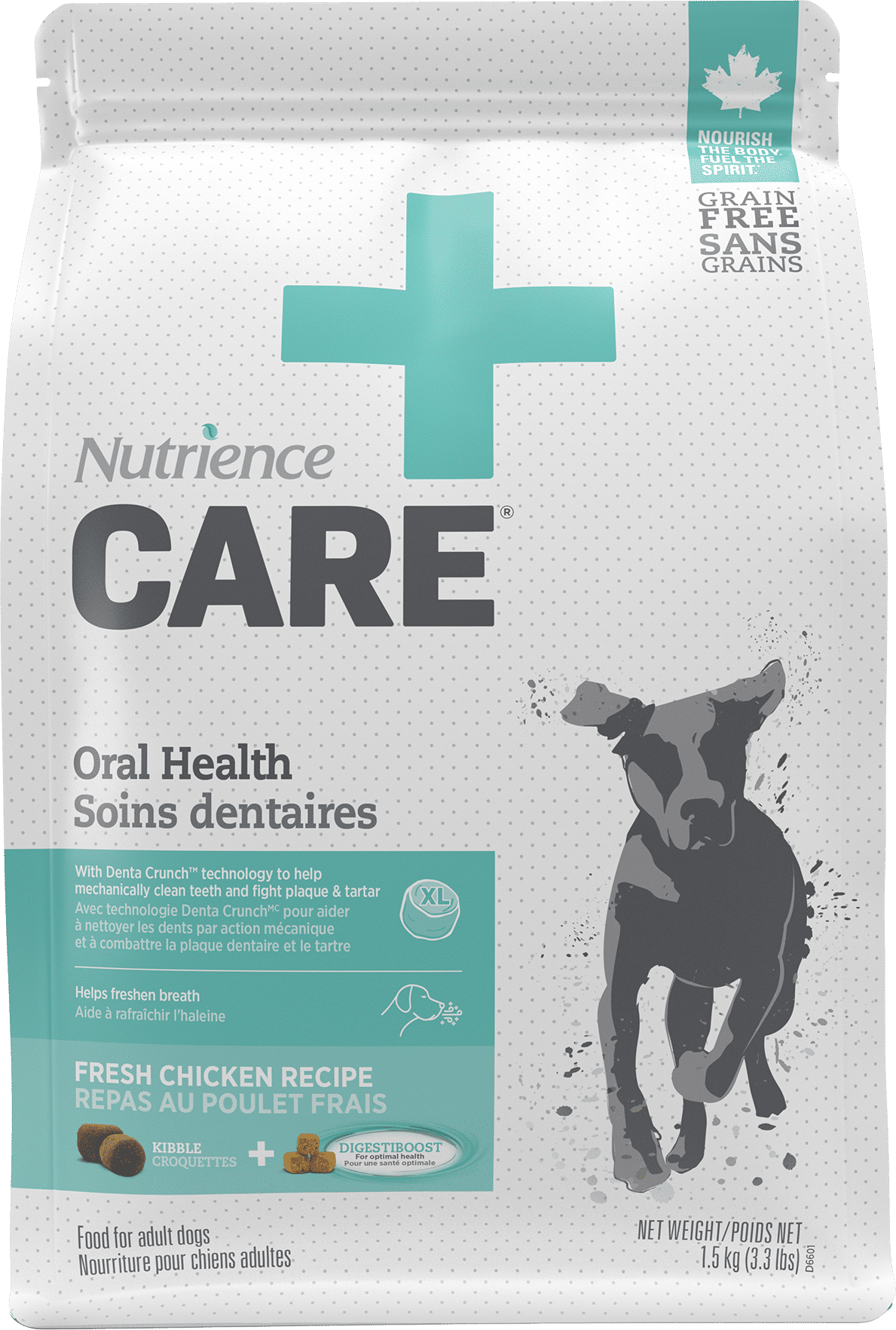Nutrience Care Oral Health dry dog food 1.5kg bag
