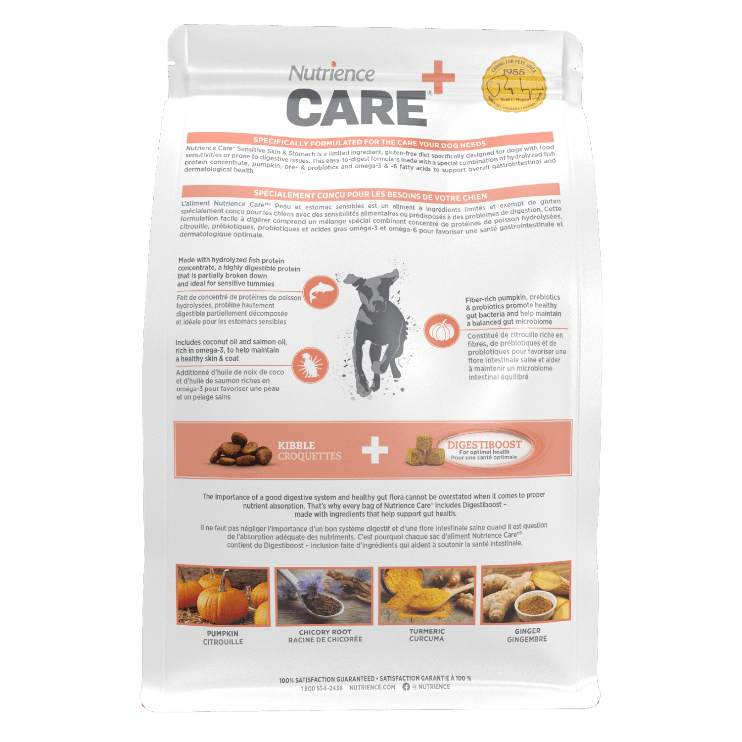 Nutrience Care Sensitive Skin and Stomach dry dog food 10 kg bag