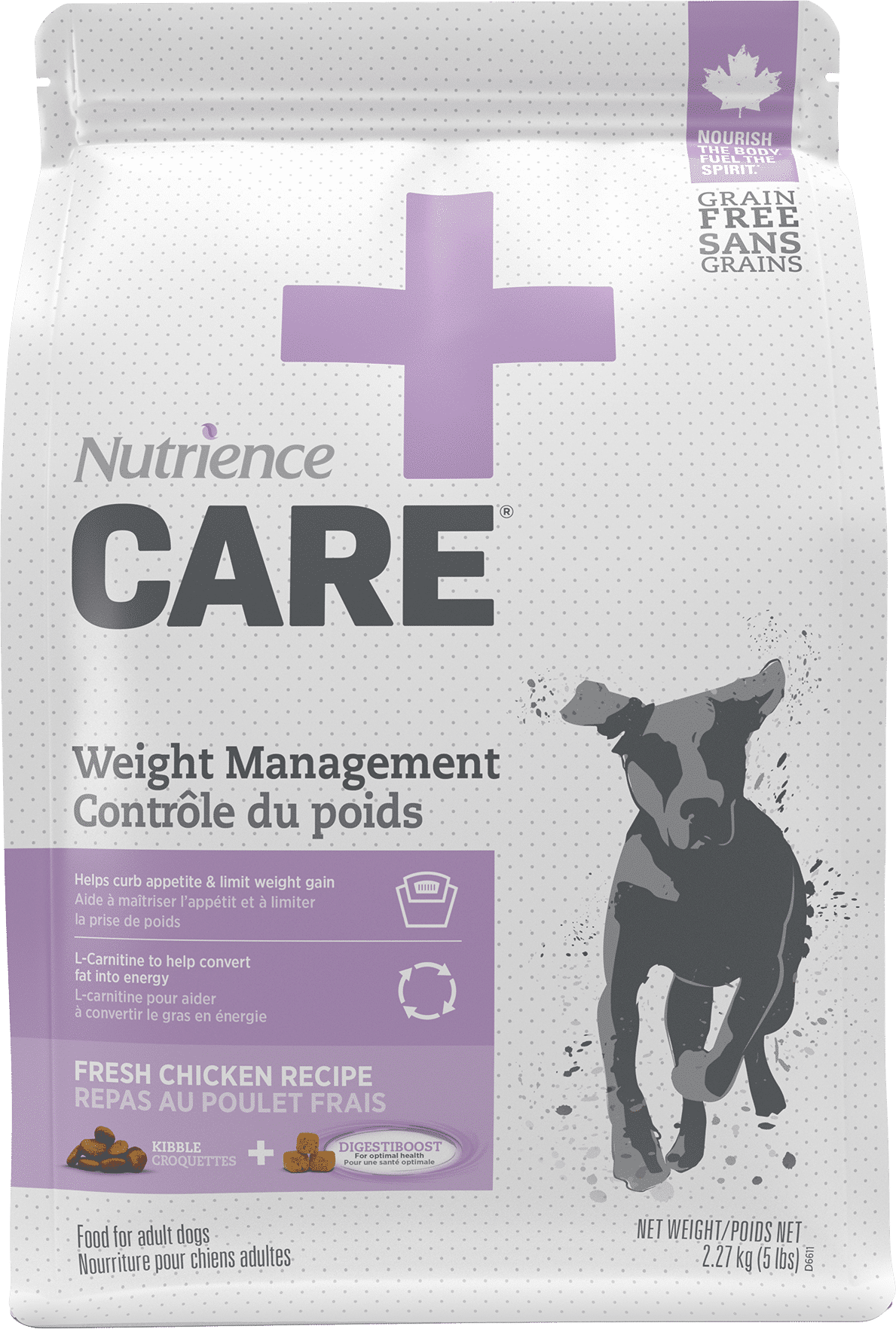 Nutrience Care Weight Management dry dog food 2.27 kg bag