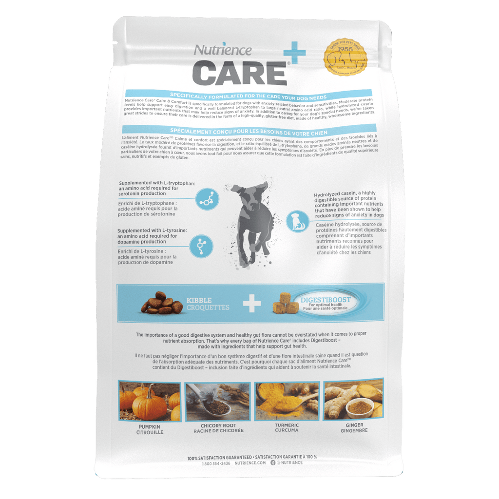 Nutrience Care Calm and Comfort dry dog food 369g bag