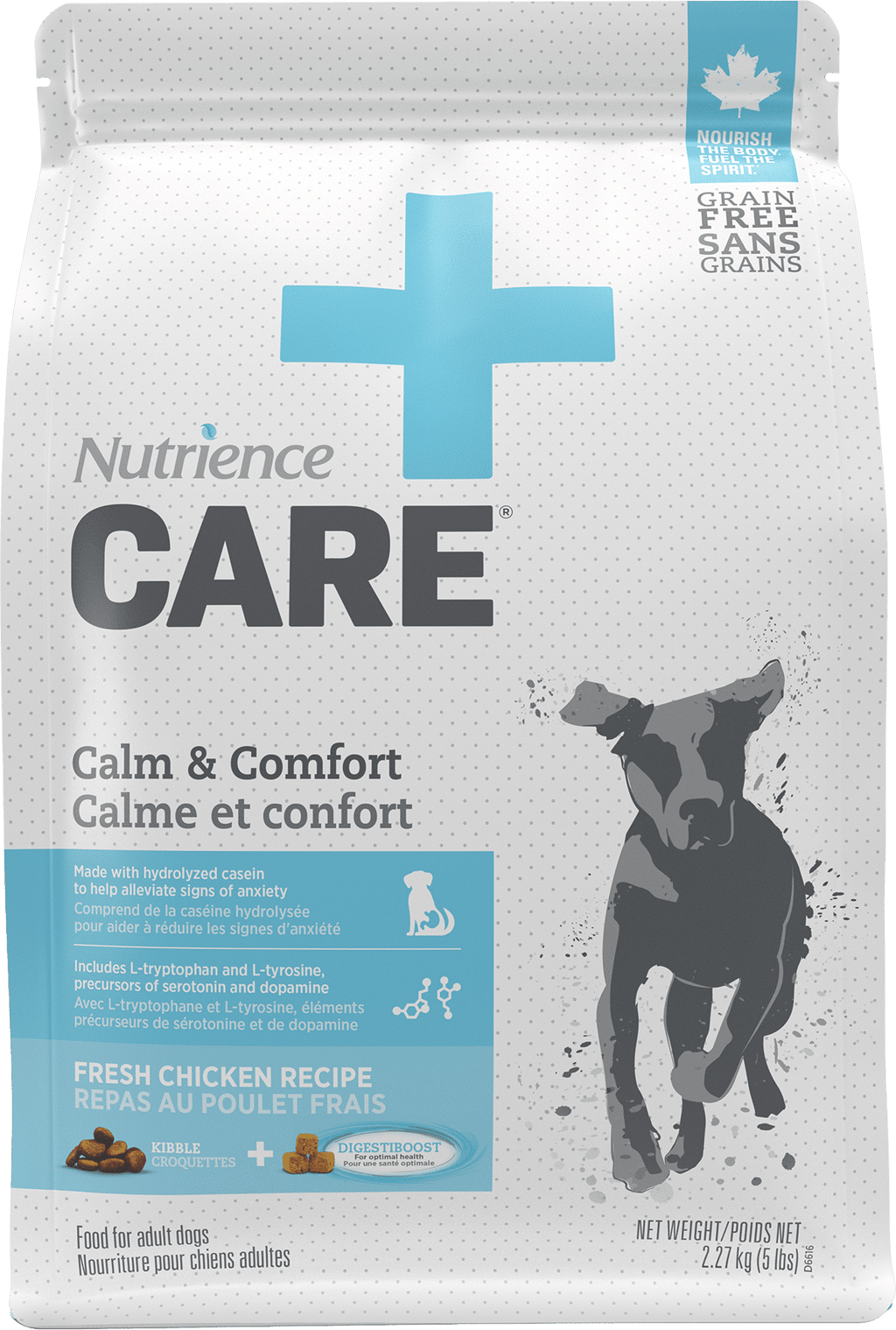 Nutrience Care Calm and Comfort dry dog food 369g bag